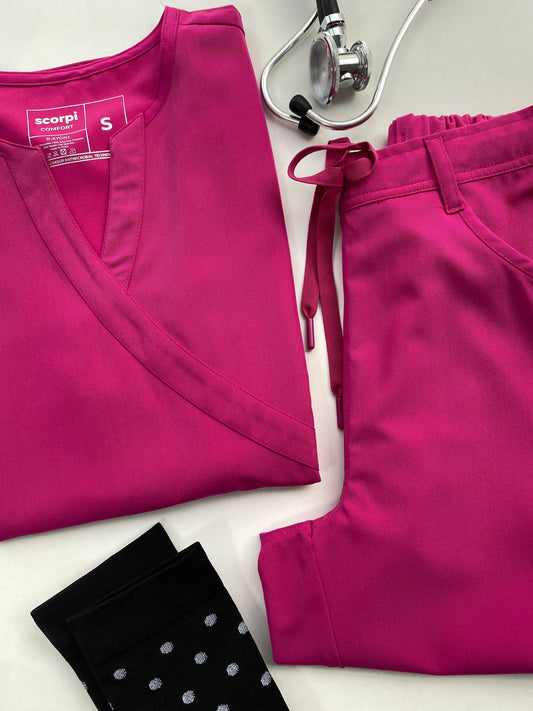 TOP COMFORT LISO FUCSIA
