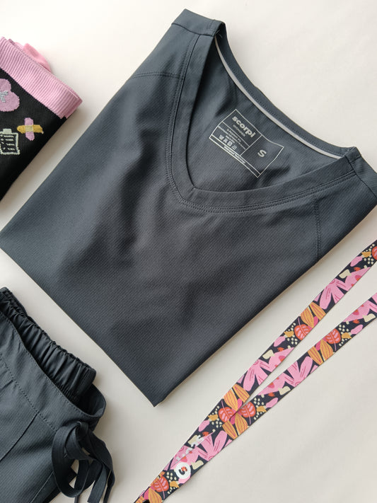 TOP WONDER LISO GRIS OSCURO