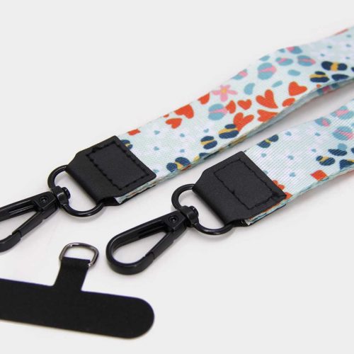Lanyard con llavero pastel