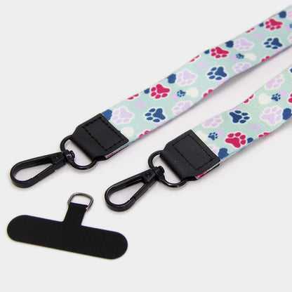 Lanyard con llavero Patitas