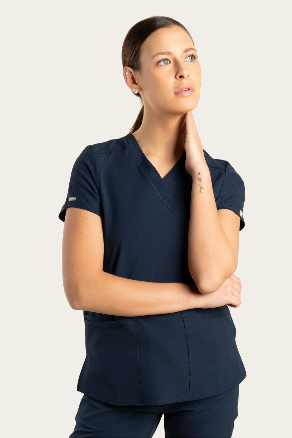 TOP SPORT STRETCH LISO MARINO
