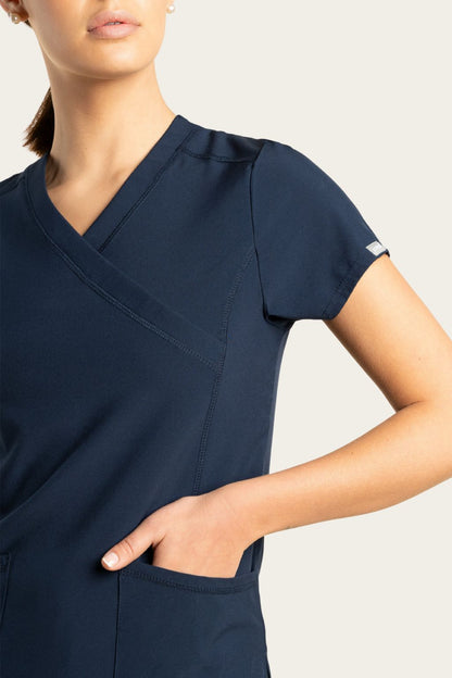 TOP SPORT STRETCH LISO MARINO