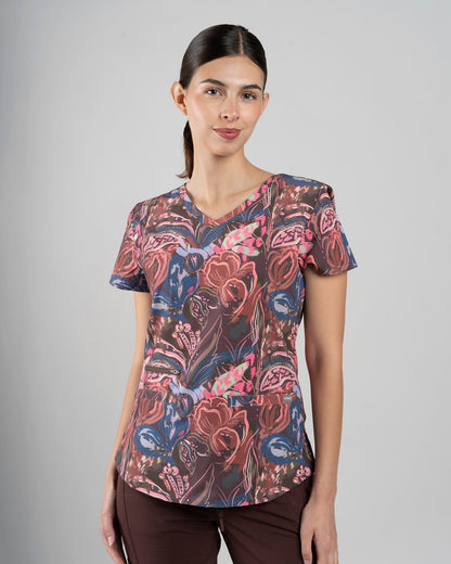 TOP ESTAMPADO CHOCOLATE